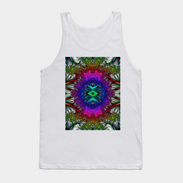 Pineal Palace, Psychedelic Fractal Pattern Tank Top by PsychedelicPour